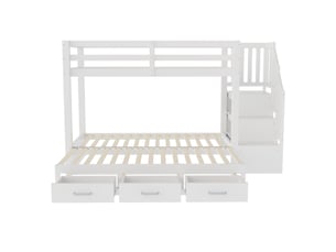 Lit superposé 180x190 cm MAISONORA coloris blanc