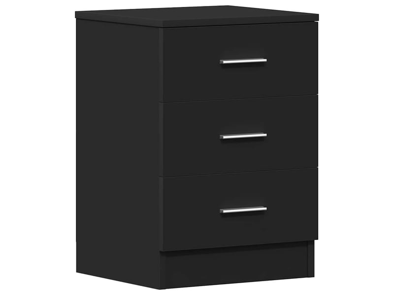  Table de chevet - cabinet de chevet - table de nuit noir 38 x 35 x 56 cm bois d'ingénierie  - Conforama A