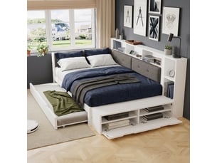 Lit combiné 90x190 cm <strong>SWEIKO</strong> <strong></strong> coloris blanc