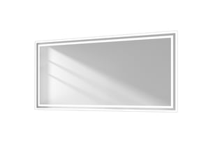 Emke miroir lumineux salle de bain 120x60cm, avec interrupteur à bouton, anti-buée, led éclairage lumière blanche froidechaude