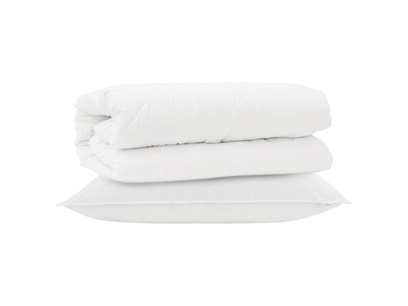  Ensemble de duvet avec oreiller 2 pièces - couette blanc microfibre  - Conforama A