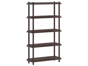 Unité de rangement 5 niveaux, étagère de rangement 100 x 40 x 177 cm pp marron