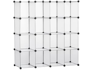 Bibliotheque coloris blanc BEAUNIV - 125 cm x 125 cm