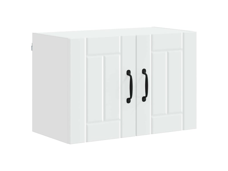 Meuble mural de cuisine | armoire de cuisine 2 pcs blanc bois d'ingénierie shl1022 - Conforama E
