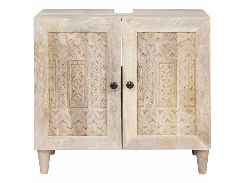 Cabinet de salle de bain, armoire salle de bain montage mural blanc 62 x 33 x 58 cm cf65388 - Conforama A