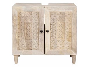 Cabinet de salle de bain, armoire salle de bain montage mural blanc 62 x 33 x 58 cm cf65388