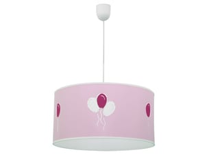 Suspension enfant fabrilamp globitos rose 1xe27 hauteur réglable 30-73 cm ø35 cm