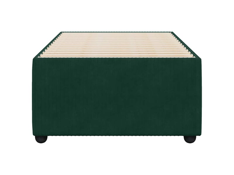  Lit simple- lit adulte -  cadre de lit sans matelas vert foncé 100x200 cm velours  - Conforama C