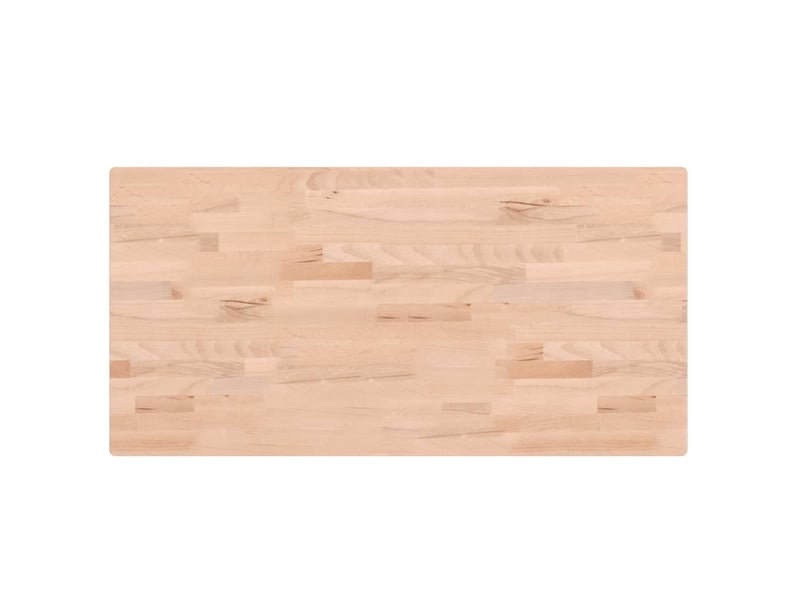 Comptoir de salle de bain, plan de travail 100x50x2,5 cm bois massif de hêtre cf65702 - Conforama A