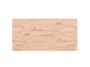 Comptoir de salle de bain, plan de travail 100x50x2,5 cm bois massif de hêtre cf65702