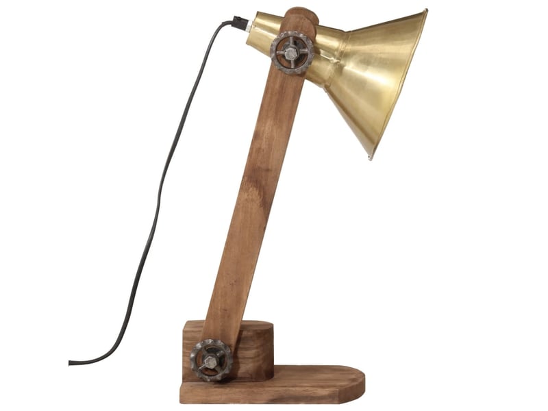 Lampe de bureau 25 w laiton antique 23x13x52 cm e27  - Conforama D