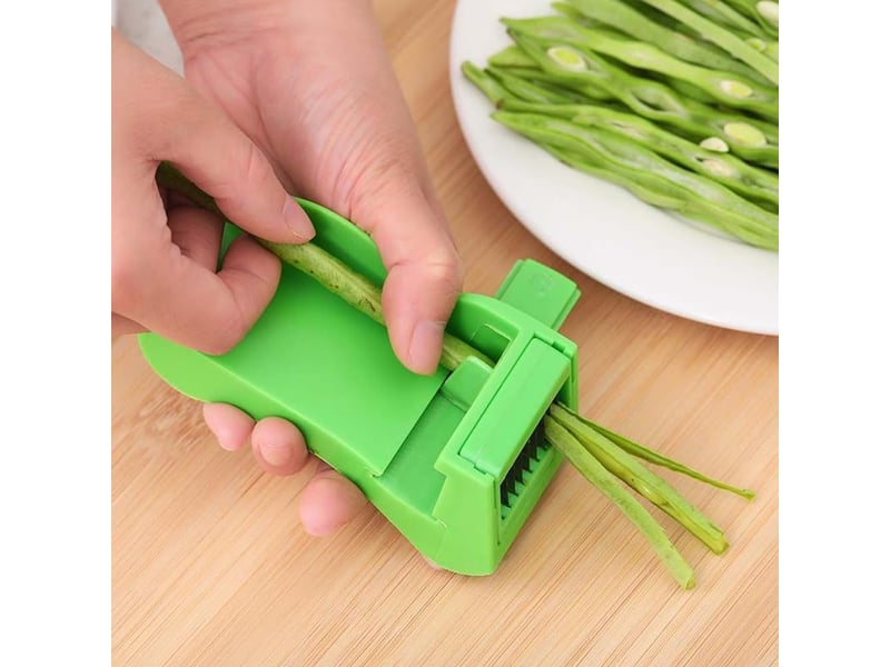  Coupe-haricots vert,coupe haricots verts facile à prendre en main pour une préparation des légumes sans effort ustensile de cuisine léger (vert) CSTY-0010091TY - Conforama D