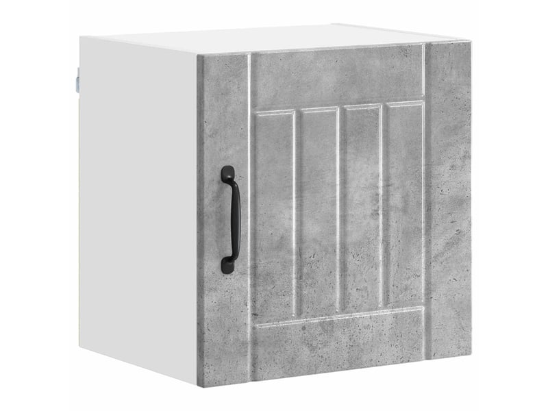 Meuble mural de cuisine | armoire de cuisine 2 pcs gris béton bois d'ingénierie shl1736  - Conforama E