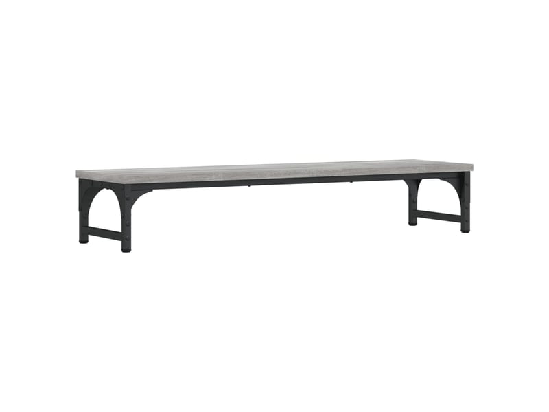  Support de moniteur table meuble bureau sonoma 85 x 23 x 15,5 cm bois d'ingénierie gris 02_0045001  - Conforama D