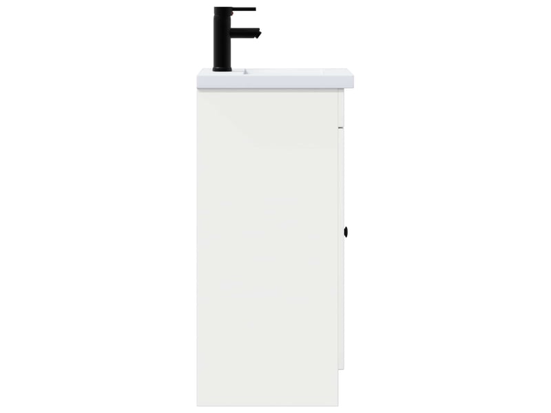  Meuble de salle de bain avec évier blanc 42x40x84.5 cm shl9997  - Conforama E