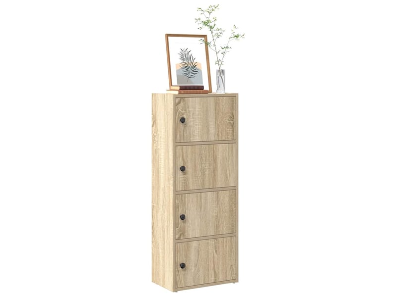  Bibliothèque, meuble de rangement salon chêne sonoma 40x24x102 cm bois d'ingénierie  - Conforama B