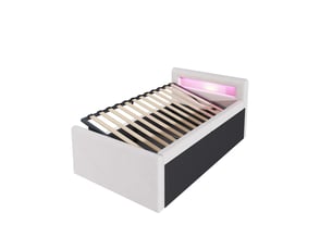 Lit simple 90x200 cm BIQZUYA   coloris beige
