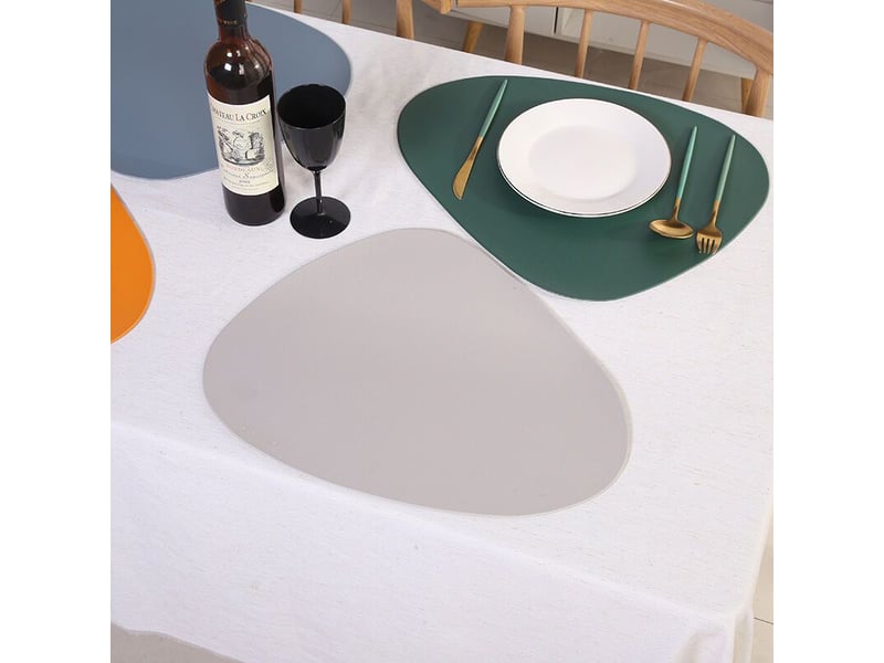  Lot de 6 sets de table antidérapants en pvc lavables – résistants à la chaleur – dimensions 34x41 cm – pour cuisines professionnelles  - Conforama C