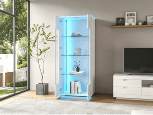 Vitrine coloris blanc <strong>BGSRYAO</strong> <strong></strong> - 70 cmx40 cm