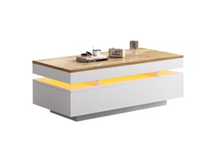 Table basse  coloris bicolore <strong></strong> <strong>100x50x35cm</strong>