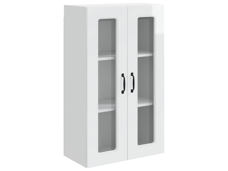  Meuble mural de cuisine | armoire de cuisine blanc brillant shl9485  - Conforama A