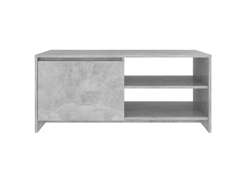  Table basse rectangulaire | table de salon gris béton 102x50x45 cm bois d'ingénierie  - Conforama E