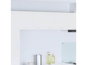 Meuble de rangement cuisine, armoire suspendue 2 pcs blanc bois d'ingénierie shl6010