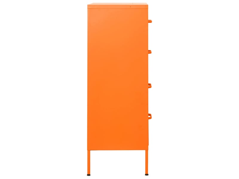 Commode chambre adulte, armoire à tiroirs orange 80x35x101,5 cm acier  - Conforama D
