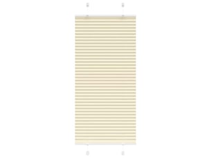 Store plissé, store de fenêtre crème 55x150 cm largeur du tissu 54,4 cm polyester cf46842