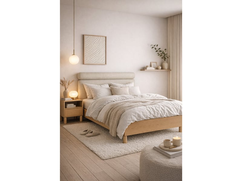 Selsey sanden - table de chevet - 54 cm - chêne bookmatch Sanden - Conforama C