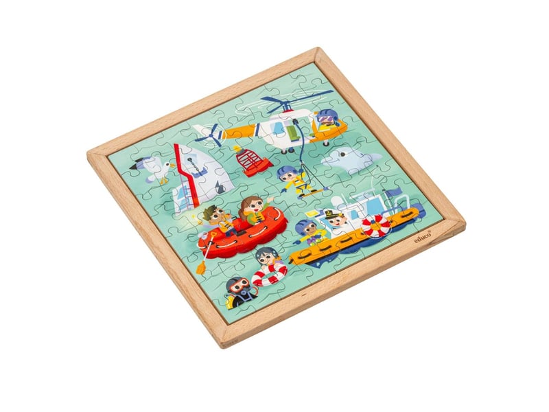 Educo services d'urgence - garde côtière  64 pièces de puzzle 8719924067090 - Conforama C