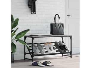Meuble à chaussures 4 paire(s)  <strong></strong>  <strong></strong> coloris gris