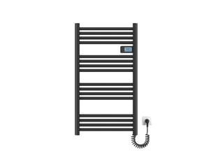 Emke sèche-serviette électrique aluminium commande tactile température réglable - 960 x 540 mm noir 500w