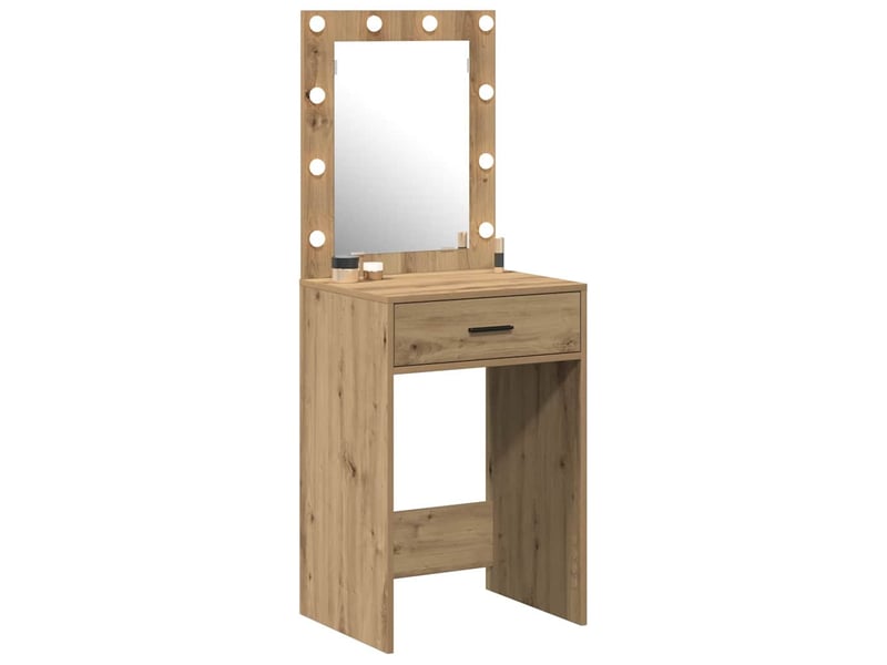  Coiffeuse, table de toilette chêne artisanal 50x41x135 cm shl98966  - Conforama C