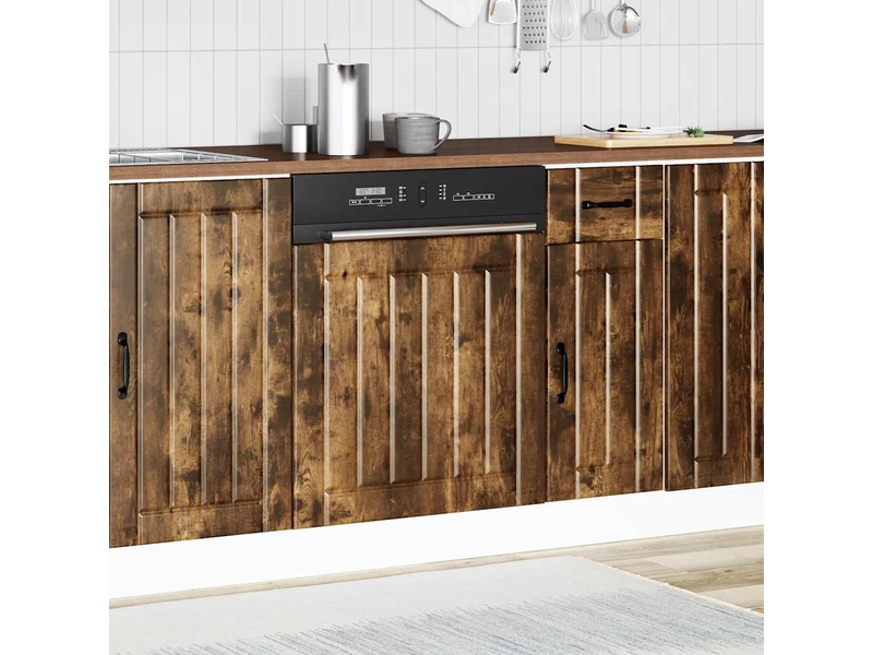  Panneau de lave-vaisselle chêne fumé bois d'ingénierie shl5123  - Conforama C