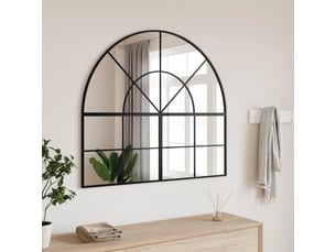 Miroir rectangulaire à fixer coloris noir <strong></strong>  <strong></strong> - 100 cm x 90 cm