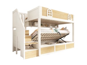 Lit superposé 90x200 cm AB STORE coloris blanc