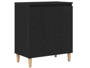 Buffet - bahut - meuble de rangement chêne noir 60 x 35 x 70 cm bois d'ingénierie