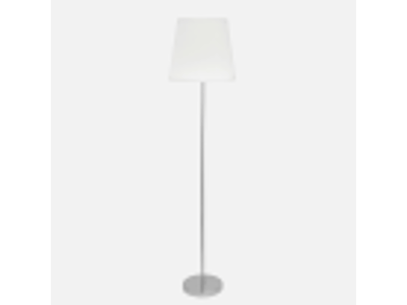  Lampadaire fabrilamp maldívas e27 coloris nickel blanc 175 x 40 x 40 cm 110641003 - Conforama D