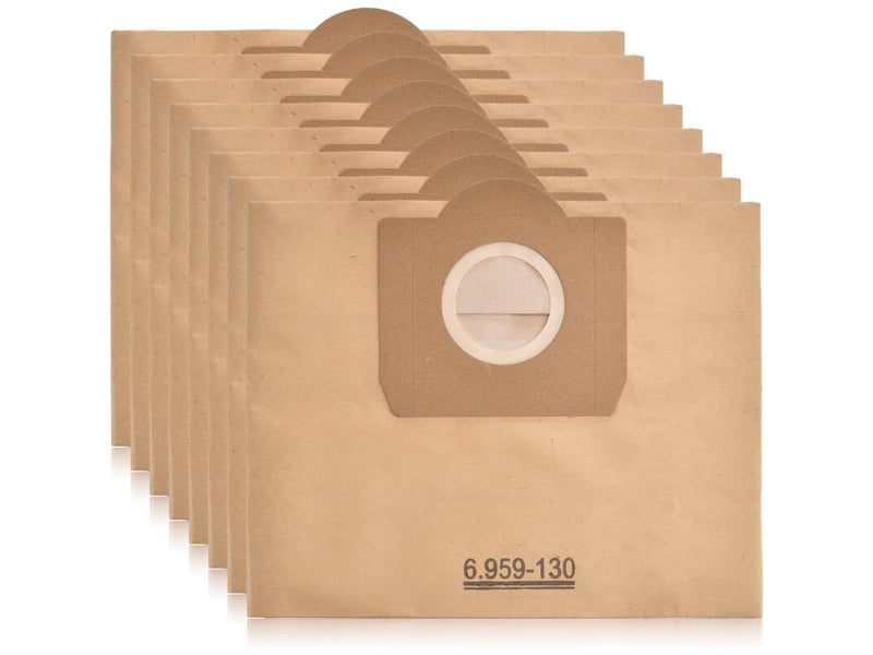  Enowelir paquet de 10 6.959-130.0 dustbag en papier a 220122042504 pour karcher wd3 wd3p wet &amp; dry aspirateur de remplacement  - Conforama E