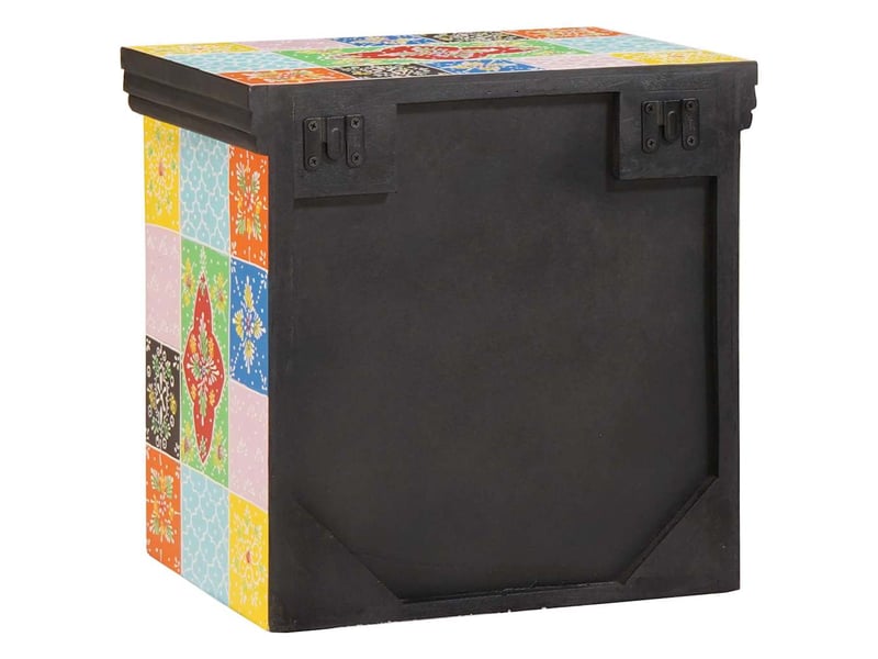 Table de chevet avec tiroir 2 pièces multicolore 40 x 30 x 40 cm - Conforama E
