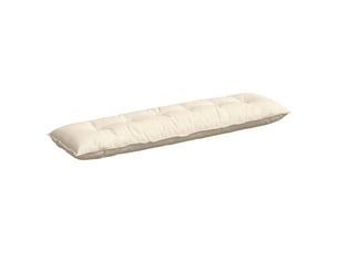 Coussin de dos, coussin de dossier crème 180 x 50 cm tissu en velours côtelé cf54625