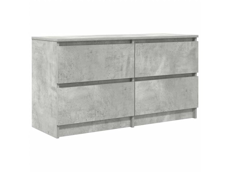  Meuble tv - banc tv - meuble de rangement gris béton 100x35x54 cm bois d'ingénierie  - Conforama A