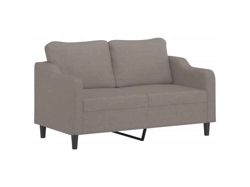 Canapé droit, sofa, canapé à 2 places taupe 140 cm tissu cf20378 - Conforama A