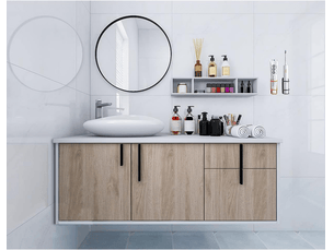 Porte-brosse à dents mural pour salle de bain, sans perçage, lot de 2 (noir)