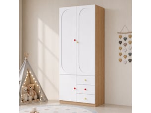 Armoire 2 porte(s) <strong></strong> <strong>OPULERANE TRADING LTD</strong> coloris blanc largeur 50 cm