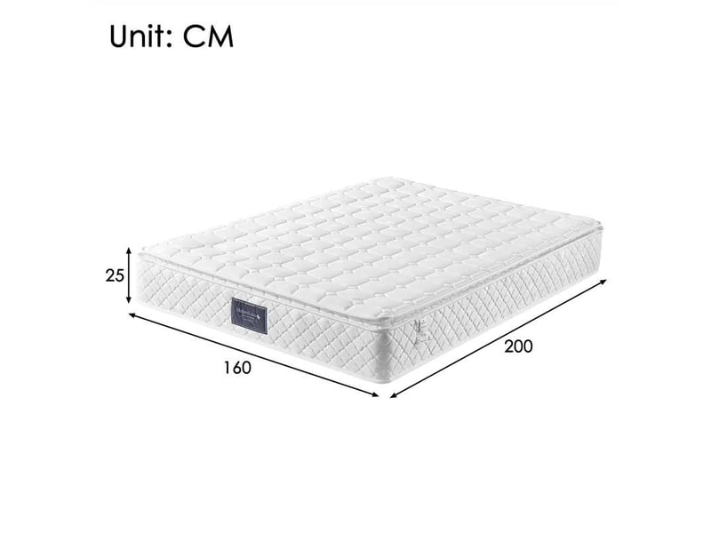  Matelas 160x200 cm - 7 zones, ressorts ensachés, mousse froide, soutien mi-ferme h3, housse oeko-tex  - Conforama C