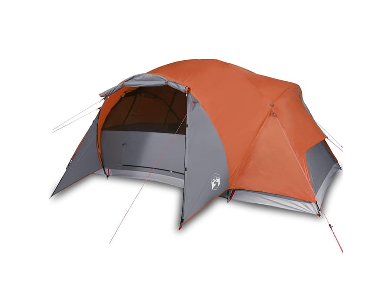  Tente de camping, tente familiale crossvent 8 personnes orange imperméable  - Conforama A
