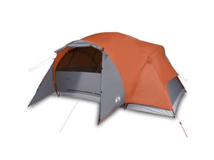 Tente de camping, tente familiale crossvent 8 personnes orange imperméable