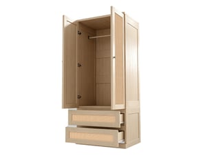Armoire WISHDOR coloris bois clair largeur 70 cm